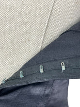 Load image into Gallery viewer, Original 1940's or 1950's Inky Black Satin and Lace Boned Corset with Garter Straps - Bust 32