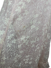 Load image into Gallery viewer, Original 1930's Pale Pink and White Full Length Evening Dress with Ruffle Trim - Bust 32