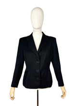 Load image into Gallery viewer, Original 1940's Inky Black Wool Single Breasted Suit Jacket - Bust 40