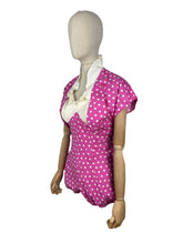 Load image into Gallery viewer, Original 1950's Pink and White Swimsuit with Matching Bolero Jacket - Bust 36 *