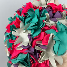 Load image into Gallery viewer, Original 1950's 1960's Kleinert Brand Bright Floral Swimming Cap in Blue, Purple, Pink and White