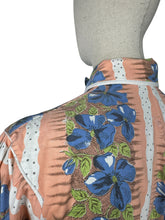 Load image into Gallery viewer, Original 1950's Wounded But Wearable Bright Floral Cotton Dressing Gown - Bust 38 40