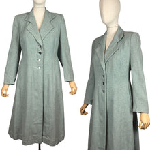 Load image into Gallery viewer, Original 1940’s CC41 Marlbeck Single Breasted Wool Coat In Grey and Black - Bust 36 *