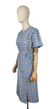 Load image into Gallery viewer, Original Early 1930's Blue, White, Red and Yellow Cotton Chore Dress - Bust 34 36