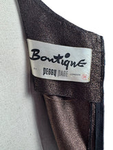Load image into Gallery viewer, Original 1950's Brown Sleeveless Wiggle Dress by Peggy Page - Bust 36