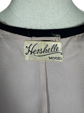 Load image into Gallery viewer, Original 1940's Hershelle Black Wool Short Sleeved Jacketed with Covered Buttons - Bust 34