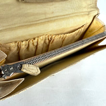 Load image into Gallery viewer, Original 1930's Japanese Painted Leather Tourist Bag with Beautiful Mountains and Temples Scene *