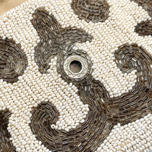Load image into Gallery viewer, Original 1930's Heavily Beaded Evening Clutch Bag in Ivory and Silver - Pretty Vintage Purse *