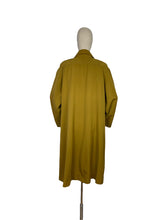 Load image into Gallery viewer, Original 1950's All Wool Gaberdine Dark Chartreuse Coat by Alligator - Bust 38