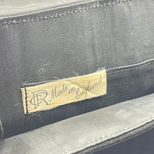 Load image into Gallery viewer, Original 1950's Black Crepe Clutch Bag with Clear Claw Set Paste Trim by RFC *