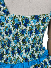 Load image into Gallery viewer, Original 1950's 1960's Aquapoise Swimsuit in Blue and Green - Bust 34 *
