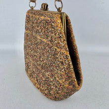 Load image into Gallery viewer, Original 1950's Gold Glitter Vintage Handbag by Waldybag