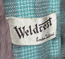 Load image into Gallery viewer, Original 1940's CC41 Blue, Grey and White Wool Check Single Breasted Jacket - Bust 34 35