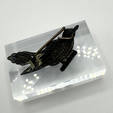 Load image into Gallery viewer, Original 1940's Silver and Enamel Blue Bird Brooch