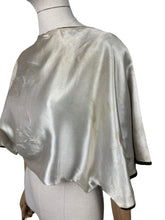 Load image into Gallery viewer, Original 1930's Inky Black Cotton Velvet Bolero with Huge Sleeves - Bust 34 36 38 *