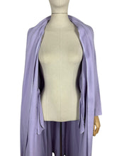 Load image into Gallery viewer, Original 1950's Lilac Linen Edge to Edge Summer Coat - Bust 40 42 44 46