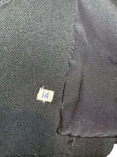 Load image into Gallery viewer, Original 1950’s Black Wool Jacket with Astrakhan Trim - Bust 34 35