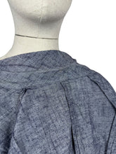 Load image into Gallery viewer, Original Late 1940's Wiley's of Kansas Textured Slate Grey Blue Cotton Suit - Bust 40