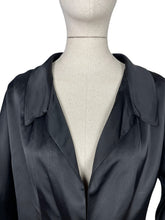 Load image into Gallery viewer, Original 1950's Heavy Satin Cropped Evening Jacket with Silk Lining - Bust 36 38 *