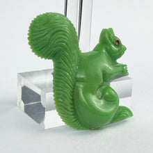 Load image into Gallery viewer, Charming Original 1940’s 1950's Bright Green Squirrel Brooch