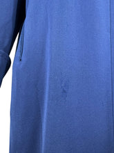 Load image into Gallery viewer, Wounded but Wearable Original 1940's Blue Wool Swagger Coat - Bust 36" 38" *