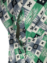 Load image into Gallery viewer, Original 1930's 1940's Green, Grey, White and Black Check Dress - Bust 36