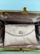 Load image into Gallery viewer, Original 1940's Corde Handbag in Soft Brown with Original Mirror