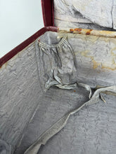 Load image into Gallery viewer, Original 1940's 1950's Burgundy Leather Travel Suitcase by Dinkie Luggage *