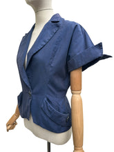 Load image into Gallery viewer, Original 1940's 1950's Navy Blue Jacket by IKE CLARKE Dallas - Bust 36 37