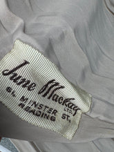 Load image into Gallery viewer, Original 1940's Grey Wool Princess Coat with Gorgeous Back Detail - Bust 36 37