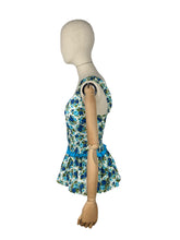 Load image into Gallery viewer, Original 1950's 1960's Aquapoise Swimsuit in Blue and Green - Bust 34 *