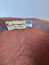 Load image into Gallery viewer, Original 1950's New York Creation Brown Felt Beaded Hat with Metallic Bronze Beads