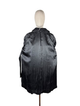 Load image into Gallery viewer, 1950’s Curly Black Astrakhan Swing Jacket with Shawl Collar - Bust 42 44