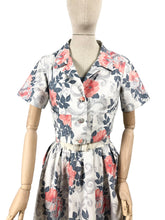 Load image into Gallery viewer, 1950's Horrockses Belted Dress and Bolero Set with Pockets - Bust 34"  Waist 25" *