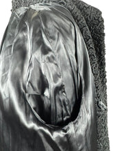 Load image into Gallery viewer, 1950’s Curly Black Astrakhan Swing Jacket with Shawl Collar - Bust 42 44