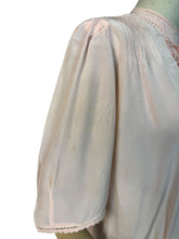 Load image into Gallery viewer, Original 1940's 11011 Flesh Coloured Silk Button Back Blouse with Jabot Front - Bust 36 38