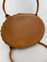 Load image into Gallery viewer, Original 1950's Tan Wicker and Leather Handbag