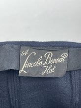 Load image into Gallery viewer, Incredible Original 1940's Midnight Blue Felt Turban Hat by Lincoln Bennett *