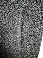 Load image into Gallery viewer, 1950’s Curly Black Astrakhan Swing Jacket with Shawl Collar - Bust 42 44