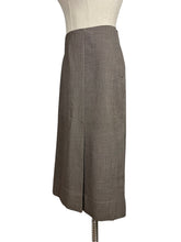 Load image into Gallery viewer, Original 1940's Wool Skirt in Beige and Brown - Waist 28"