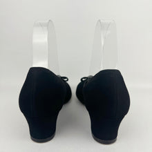 Load image into Gallery viewer, Original 1950's Black Suede Red Cross Court Shoes - Deadstock - Narrow UK 4 *