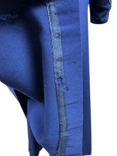 Load image into Gallery viewer, Wounded but Wearable Original 1940's Blue Wool Swagger Coat - Bust 36" 38" *
