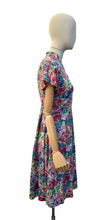 Load image into Gallery viewer, Original 1940’s Painterly Floral Dress - Petite Length - Bust 34