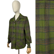 Load image into Gallery viewer, Original 1950’s Pendleton 49er Wool Jacket in Green, Brown and Cream - Bust 40 42