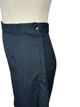 Load image into Gallery viewer, Original 1940's Black and Blue Wool Suit by Styled by Swansdown New York - Bust 34