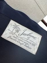 Load image into Gallery viewer, Volup Original 1940's Dark Blue Wool Jacket by Jaclane of California - Bust 40 42