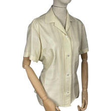 Load image into Gallery viewer, Original 1940's 1950's Pure Silk Blouse with Pin Tuck Detail - Bust 40" *