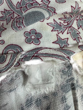 Load image into Gallery viewer, RESERVED DO NOT BUY Original 1940's CC41 Heavy Linen Novelty Print Belted Day Dress - Bust 34 35