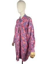 Load image into Gallery viewer, Original 1940's CC41 Pink Floral Cotton Smock - Bust 38 40 42 *