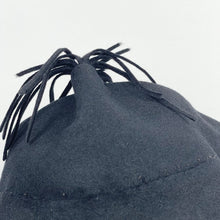 Load image into Gallery viewer, Charming Original 1940's Black Felt Hat with Neat Tassel Detail *